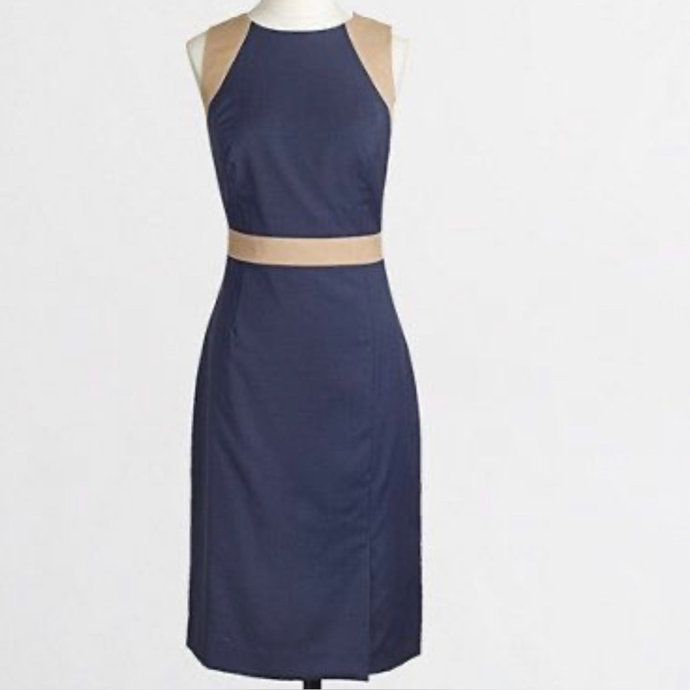 J. Crew Factory Colorblock Sheath Dress 14